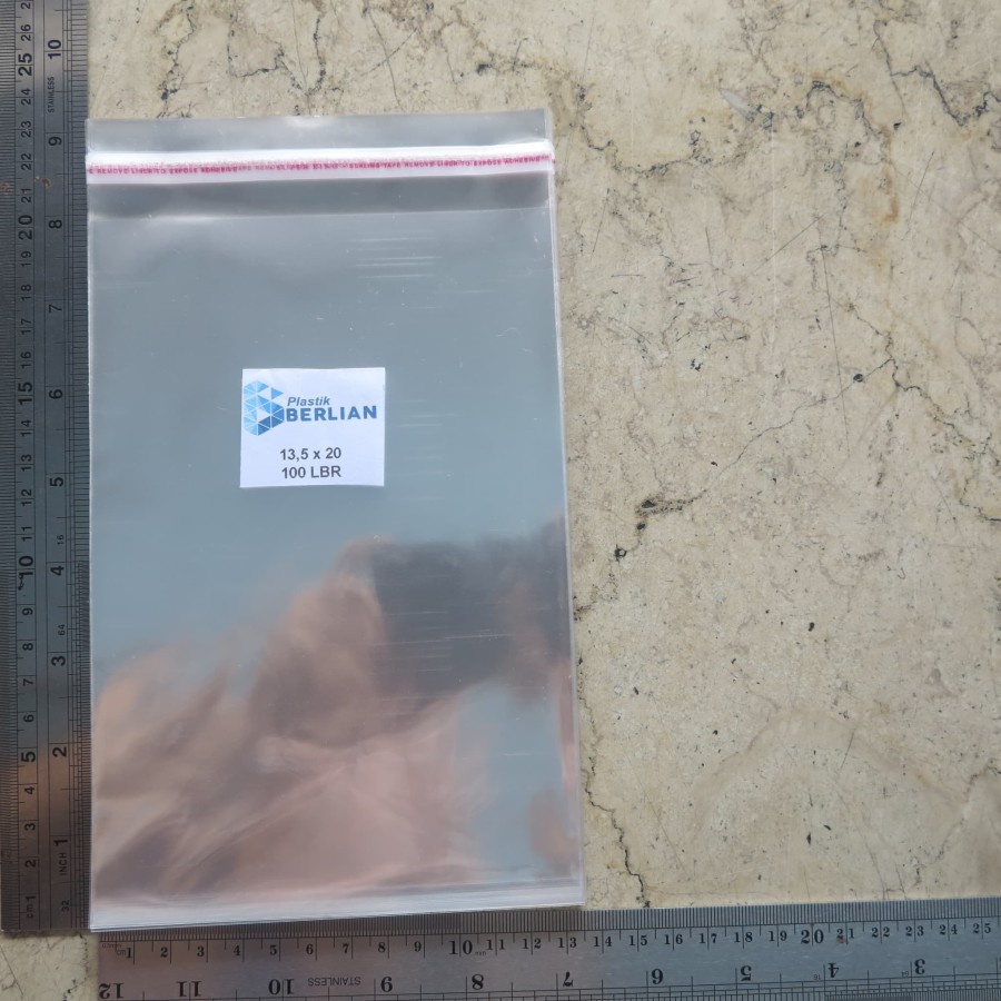 13,5x20 cm Plastik Opp Lem / Plastik Opp Seal Tebal 18 Micron