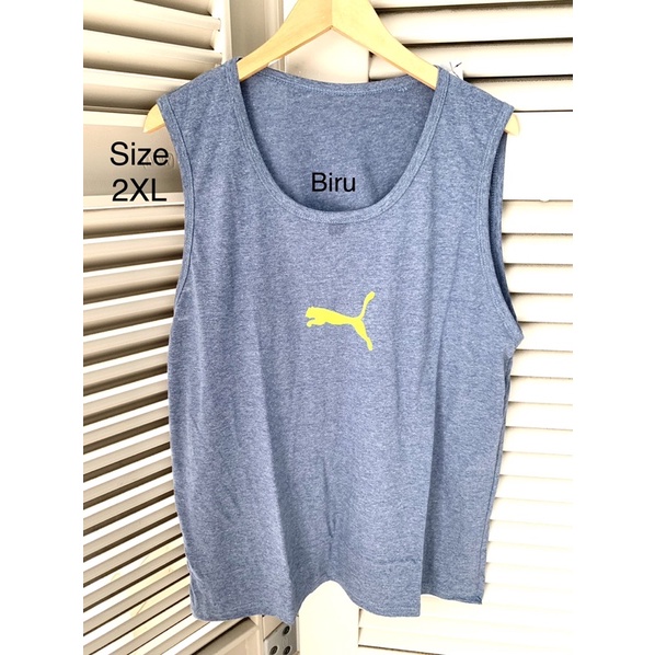 Kaos Kutang / Singlet Pria Jumbo Big Size XXL 2XL Tuton Puma