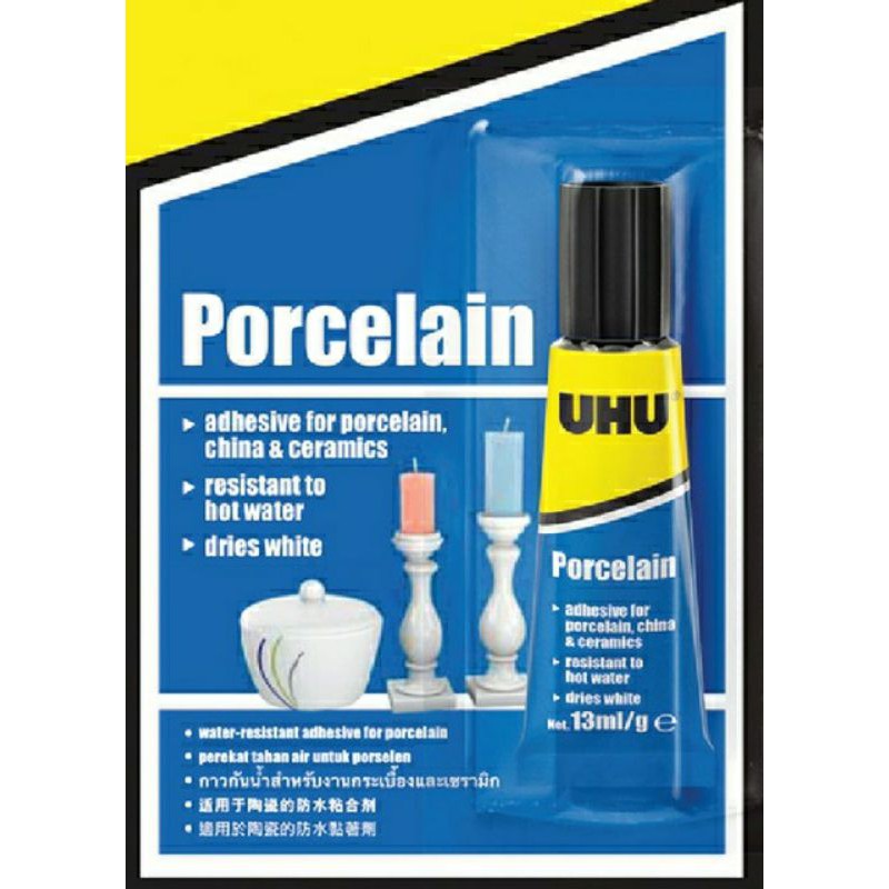 UHU PORCELAIN LEM KHUSUS PORSELEN MARMER KERAMIK GUCI