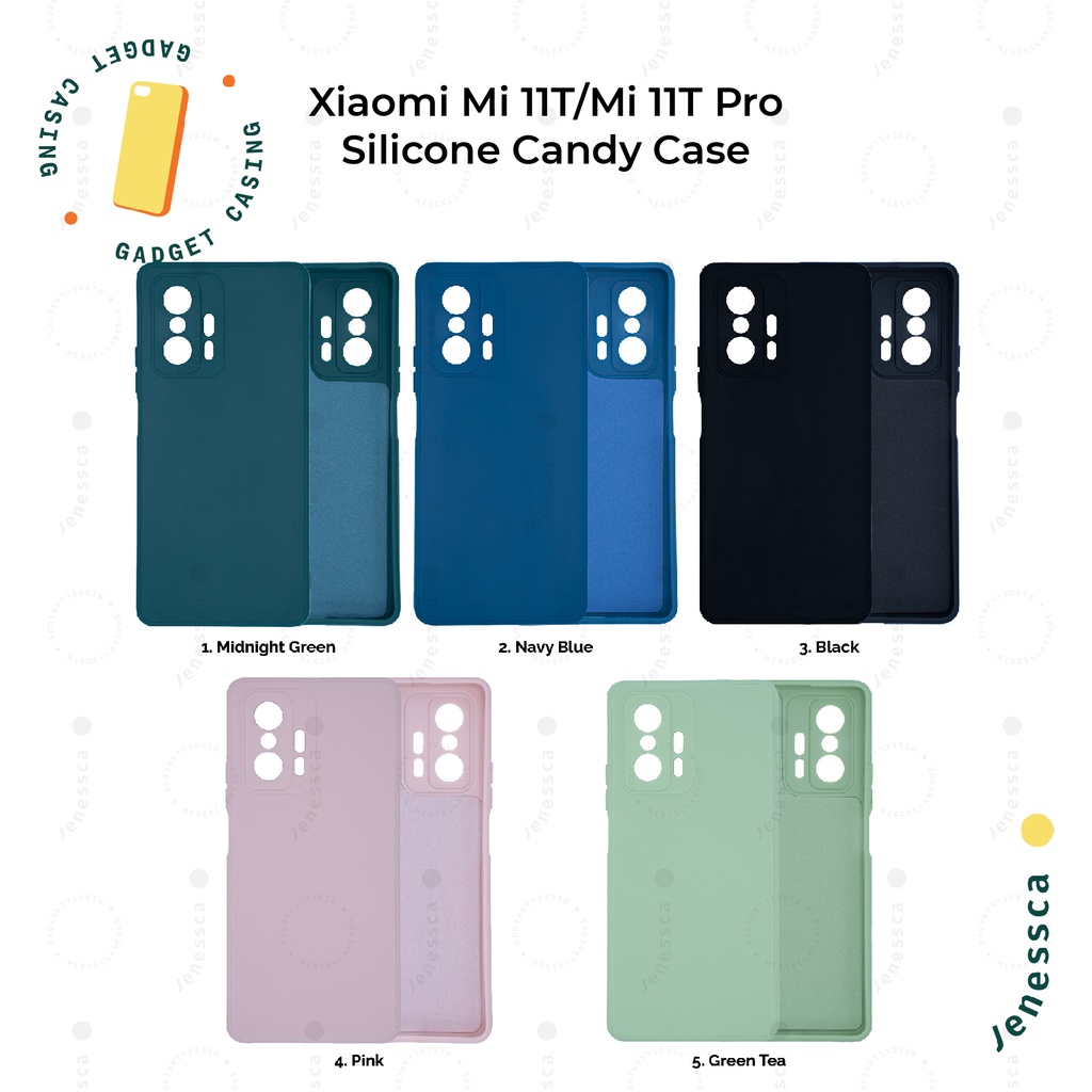 Casing Xiaomi Mi 11T/Mi 11T Pro Silicone Case Camera Soft Case Candy