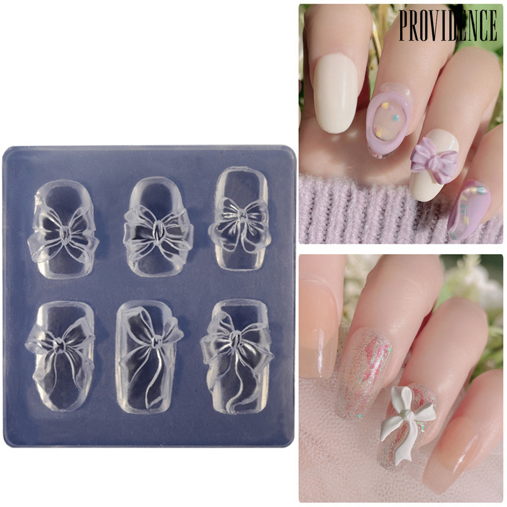 Providence Cetakan Kuku Tebal Tiga Dimensi Bentuk Pita Untuk Salon