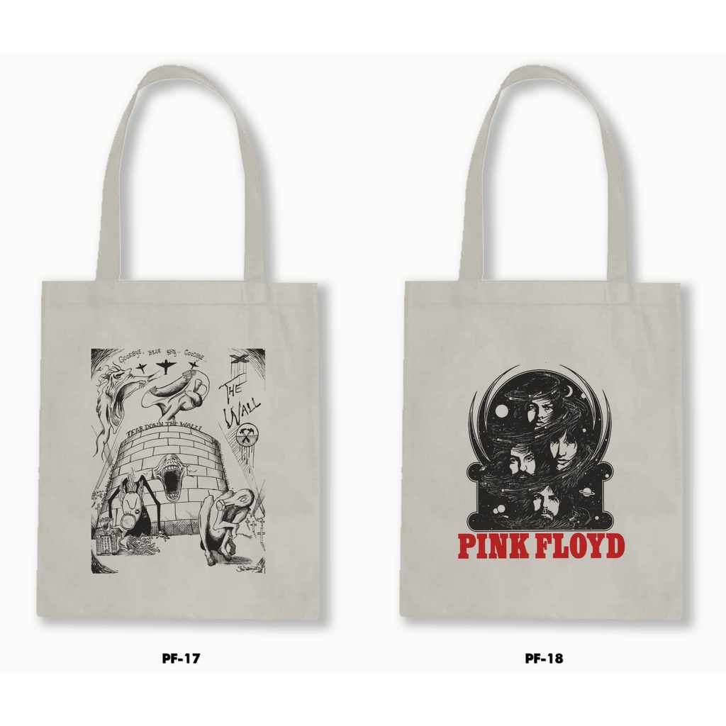 TOTE BAG BLACU - PINK FLOYD .01