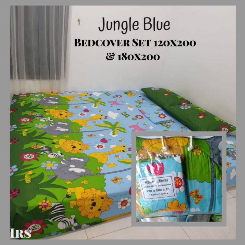 Bedcover set jf blue animal