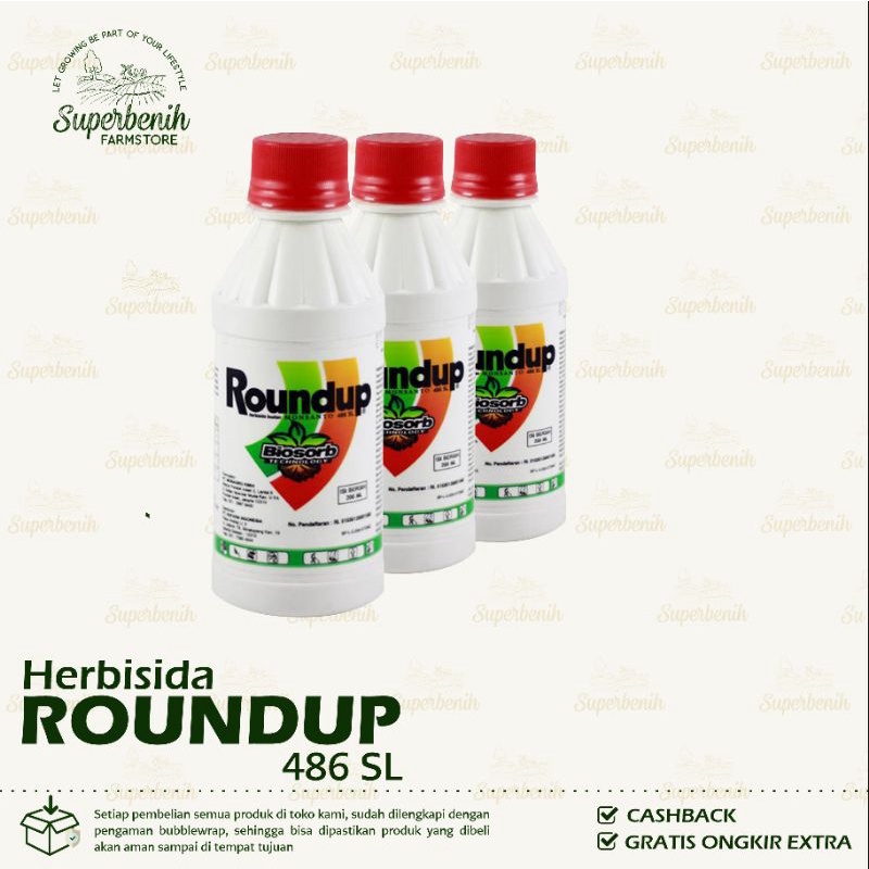 200ml - Racun Rumput ROUNDUP 486 SL Herbisida ampuh matikan rumput sampai akar