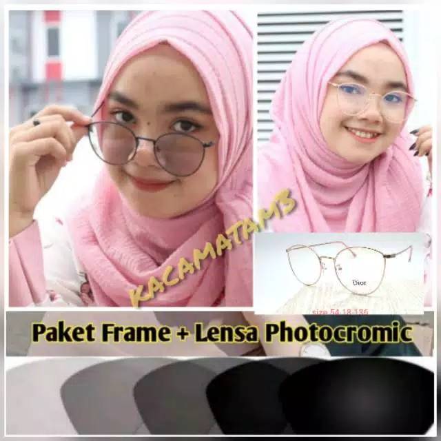 kacamata photocromic antiradiasi boleh pilih yang blueray bisa normal minus plus cilinder tergantung permintaan sampai minus 5 cyl 2 harga masih sama tulis saja pesanan kaka di catatan saat order free box lap cairan pembersih kode 6073 size 52-18-138