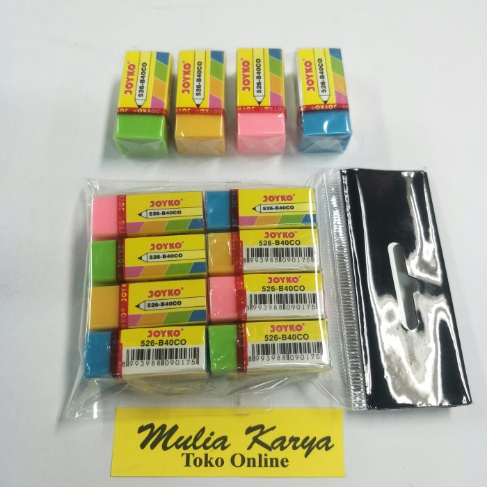 

Murah Stip Penghapus Pensil Warna Warni Isi 8 Pcs / Bungkus Hemat