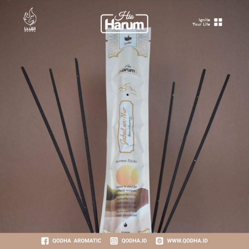 Bukhur Buhur Dupa Lidi Stick Aromaterapi QODHA Hio Harum Isi 20 Sticks Aroma JABAL AN NUR