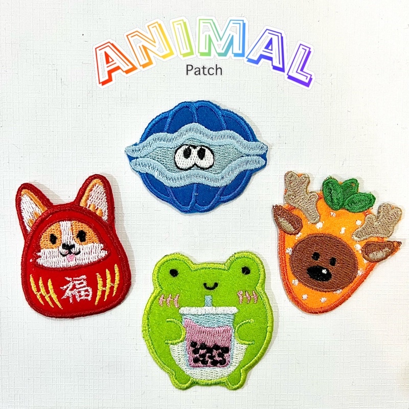 Patch Animal, Kerang, Corgie, Rusa Strawberry, Kodok