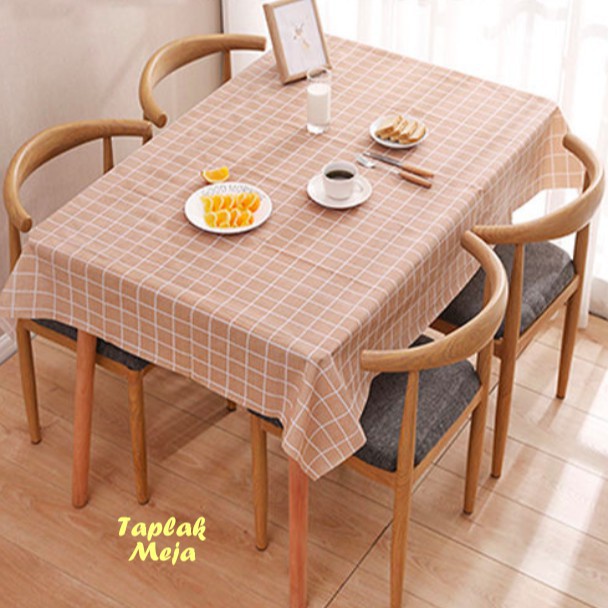 Taplak Meja Anti Air 130 x 180 Waterproof PEVA Table Cloth Alas Meja