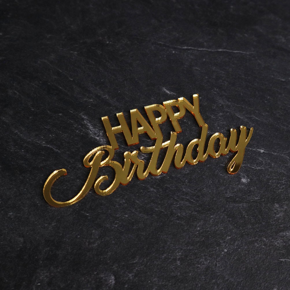 Happy Birthday | Chipboard Letter | Tulisan Akrilik | Dekorasi Mahar