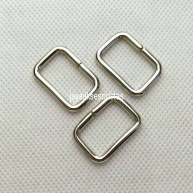 Ring kotak nikel tas 2.0 cm murah