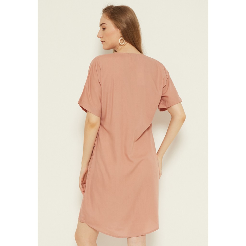 N&amp;A - SUNDAY DRESS BLUSHY PINK - Dress / Dress Wanita / Dress Sehari-Hari / Dress Korea / Pakaian Wanita