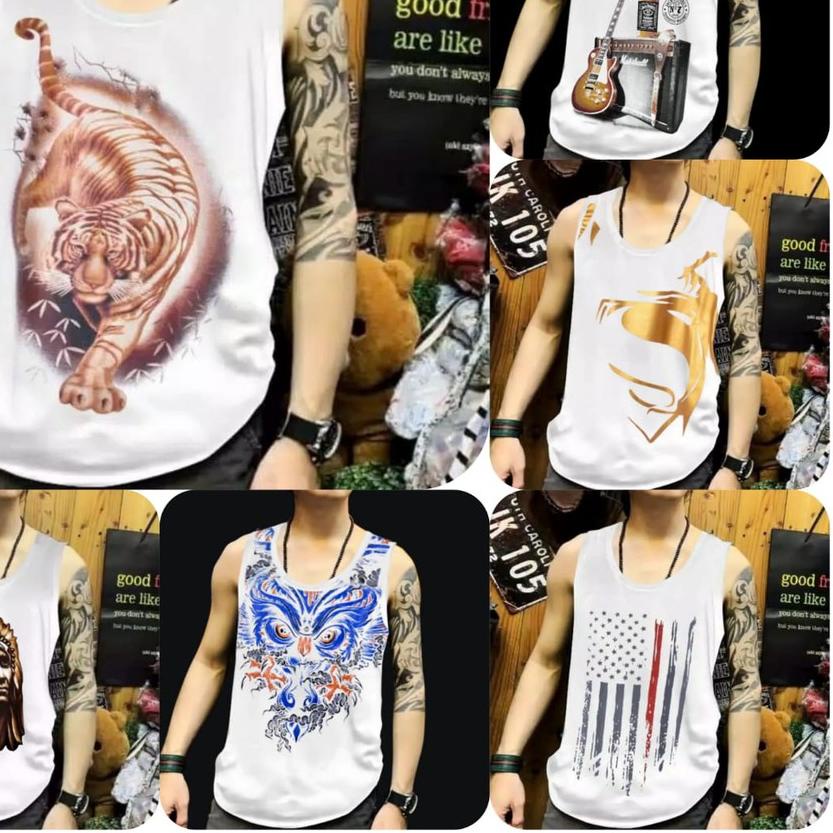 ♜ Kaosku_Keren / Kaos Dalam Disto Pria / Lekbong / Lekton Putih Campur ➾