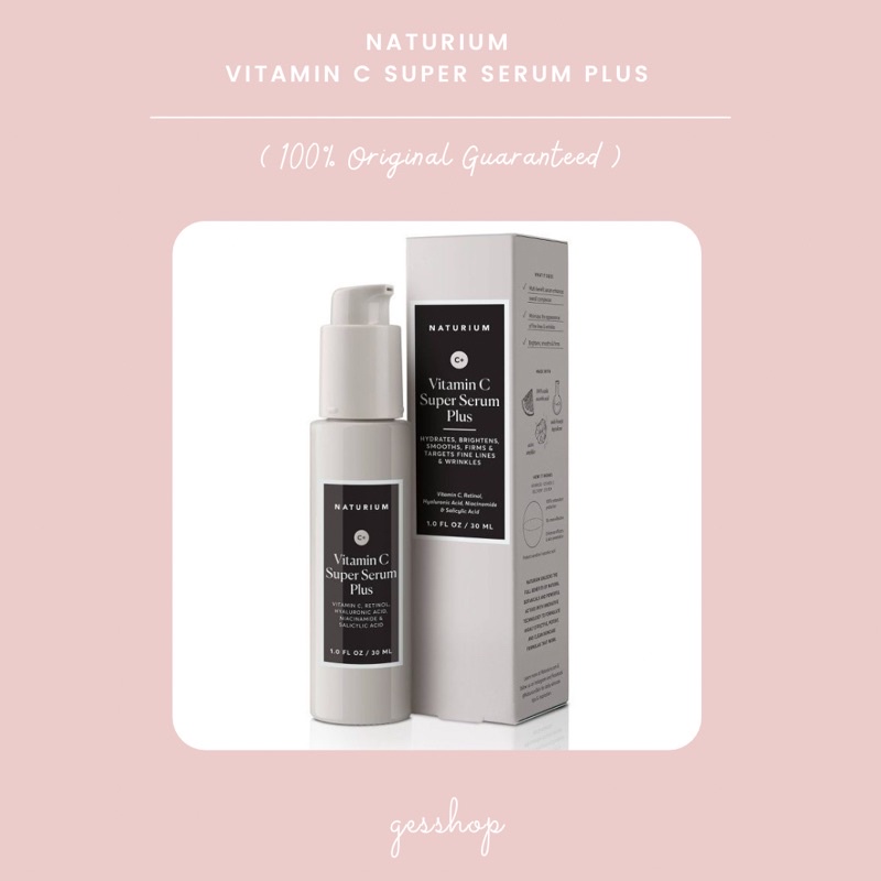 Jual NATURIUM VITAMIN C SUPER SERUM PLUS Shopee Indonesia