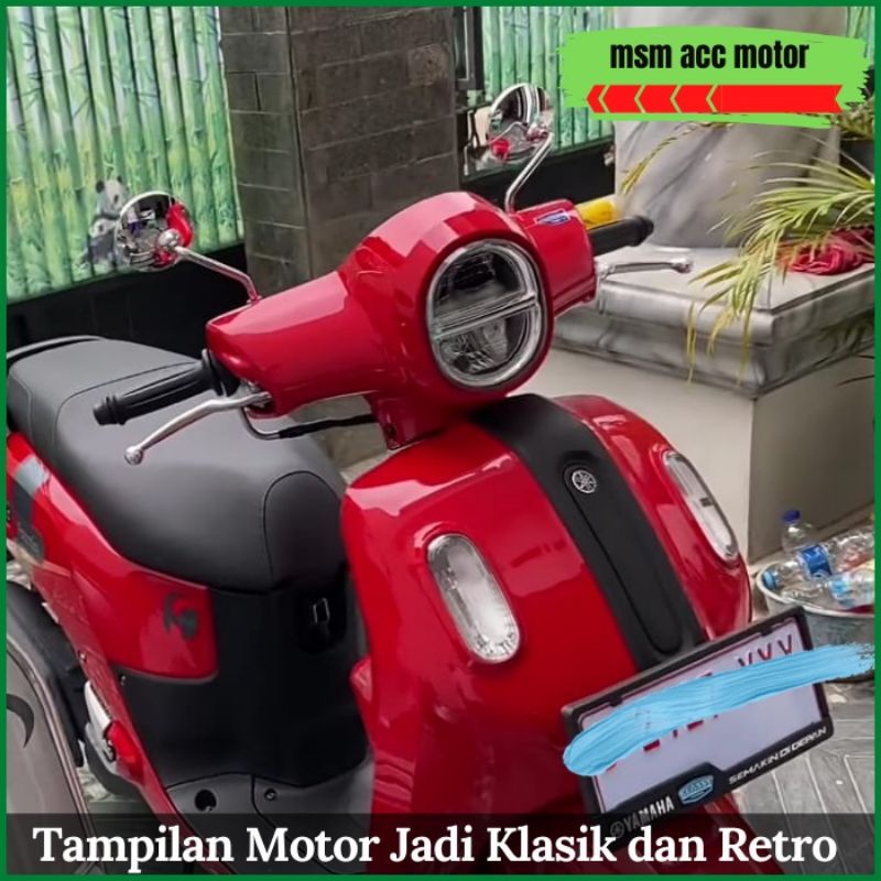 Spion Fazzio Model bulat Chrome Yamaha Fazzio 125 2022 Original