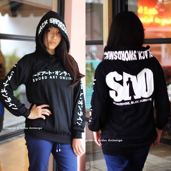 Jaket Sweater Hoodie Anime Sword Art Online (SAO) Terbaru