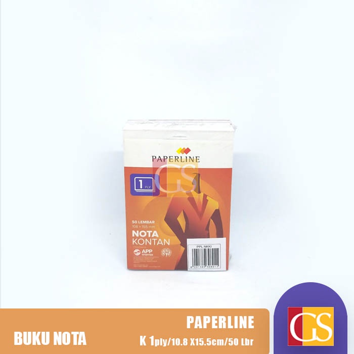 

BUKU NOTA KONTAN PAPERLINE 1 PLY TANPA RANGKAP