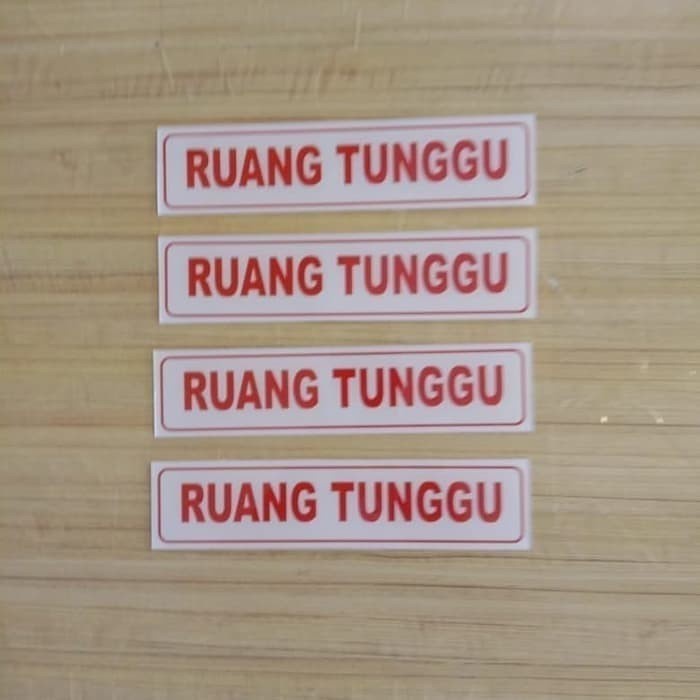

SIGN AKRILIK K3 RAMBU SAFETY RUANG TUNGGU UK 4.5X19.5CM PERBUAH