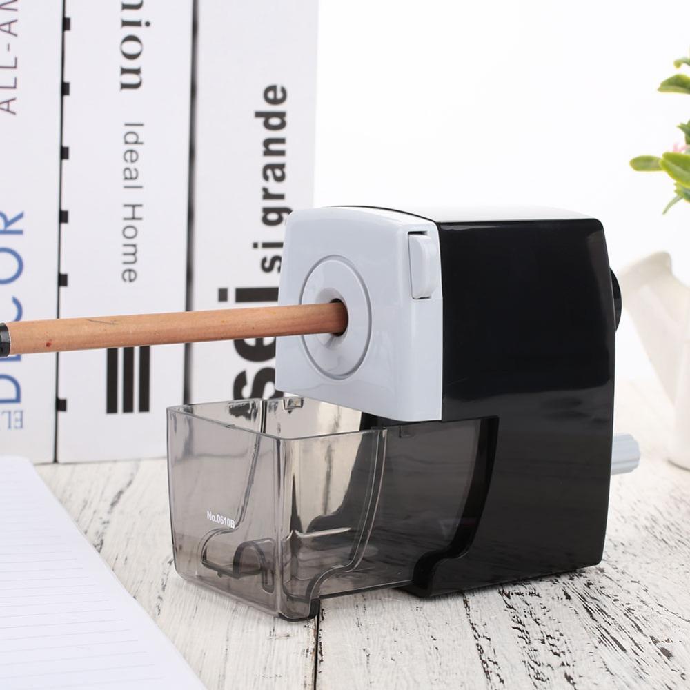 Lanfy Pengasah Pensil Siswa Kantor Engkol Tangan Anak Rotary Pen sharpener