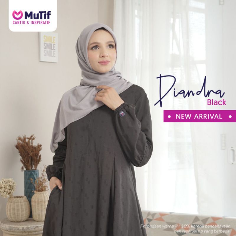 GAMIS MUTIF DIANDRA BLACK