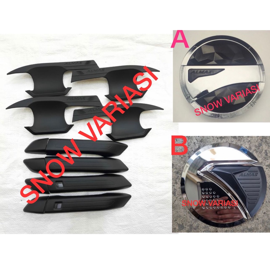 Paket Outer Handle Tank Cover Wuling Almaz Hitam Jsl