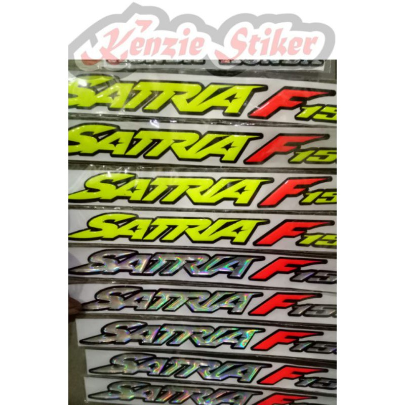 Stiker satria Fu timbul