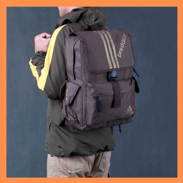 Unik Tas Ransel Pria Wanita Tas Ransel Laptop Coklat Polos All Size Murah