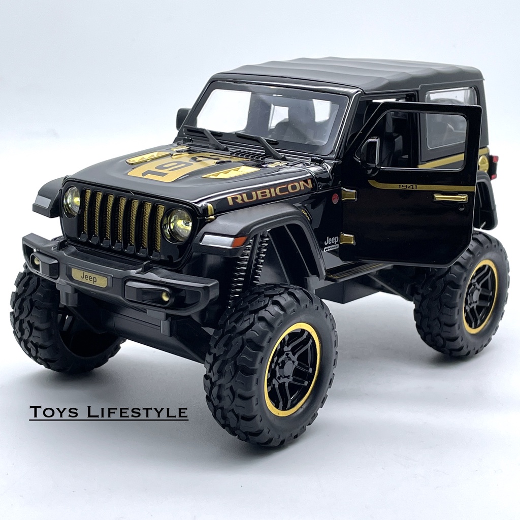 Mobil MiniAuto Diecast Jeep Wrangler Open Top Hard Top Off Road 1:20