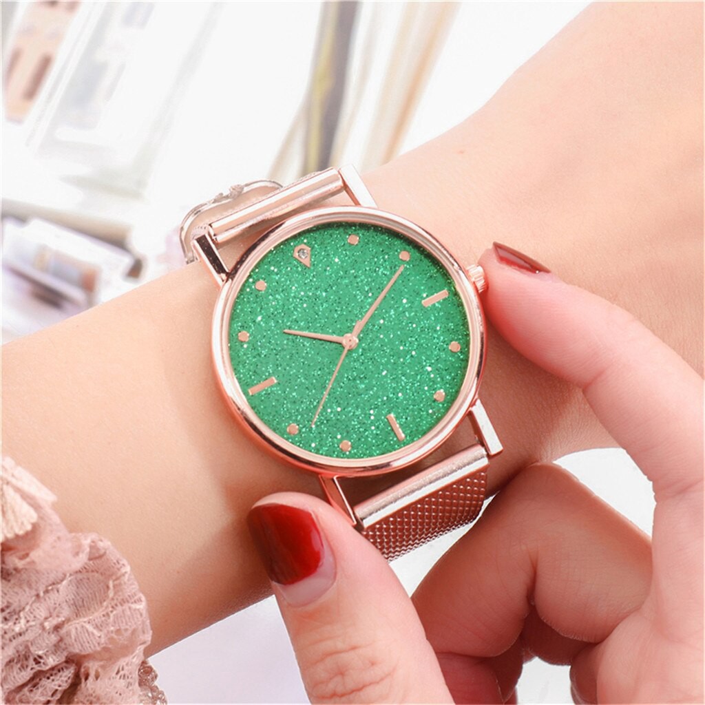 ELFYDO - J175 Jam Tangan Tali Karet Glossy Watch Fashion Wanita Ter