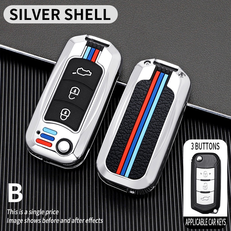 Case Kunci Mobil Bahan Zinc Alloy Dan Silikon Untuk Gac Trumpchi GS3 GS4 GS5 GS7 GS8 M6 M8 GA3 GA4 GA5 GA6 GA8 2018 2019 2020