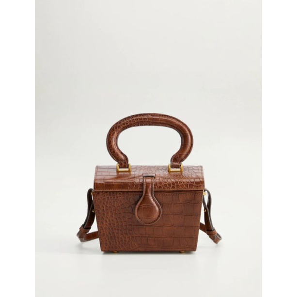 Mango Croc Chest Bag