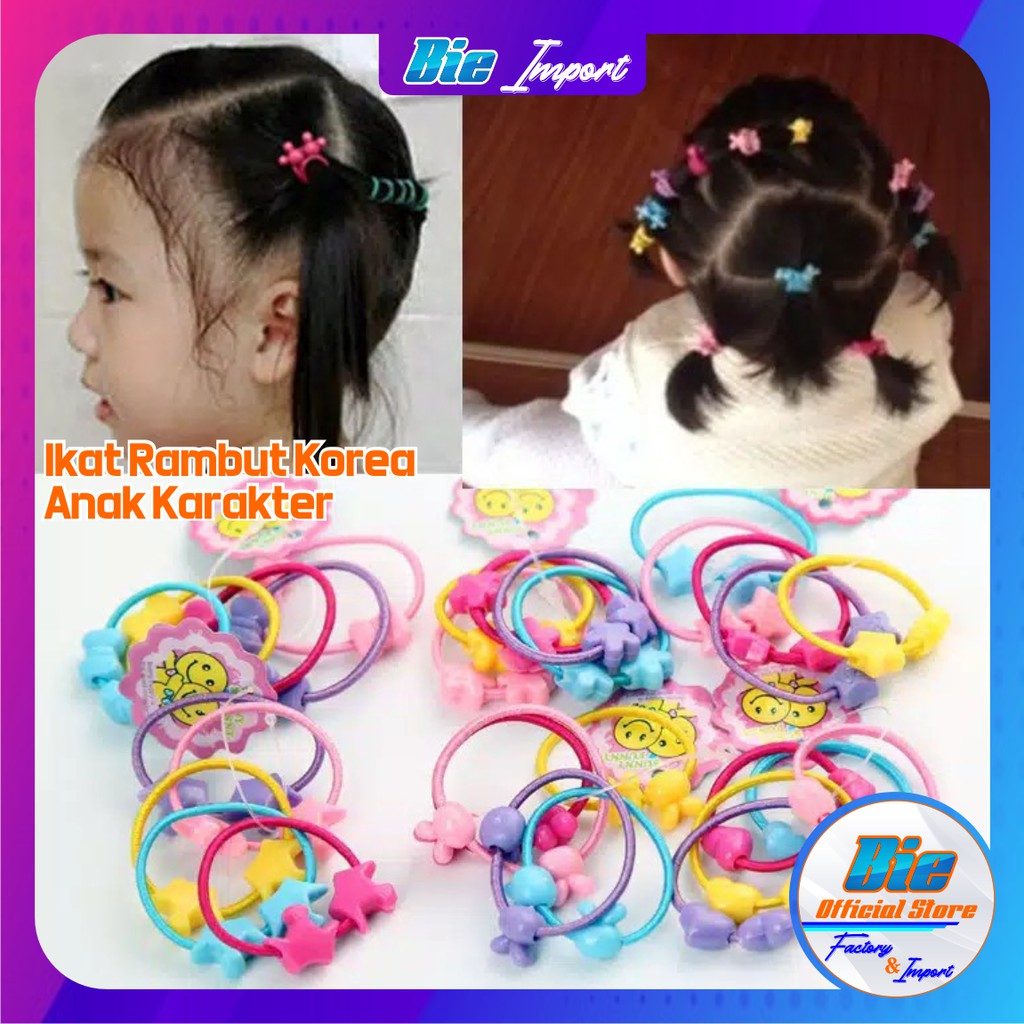 Ikat Rambut Anak Korea Karakter Impor