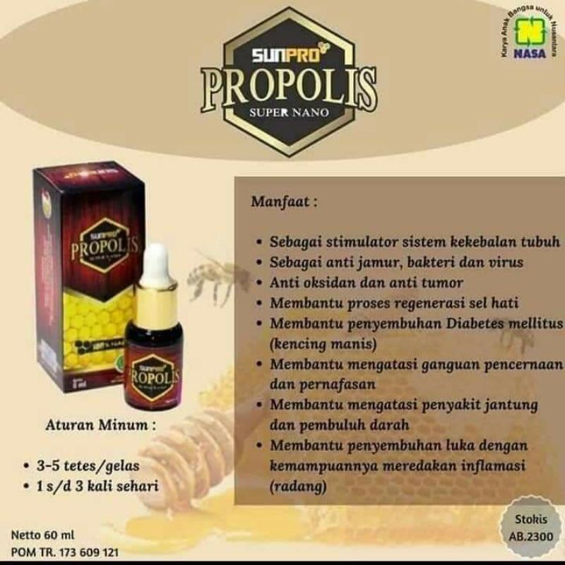 Sunpro Nano Propolis Nasa Obat Sejuta Manfaat