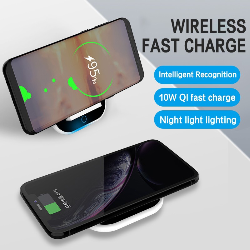QI Charger HP Wireless Dengan Hp Holder Phone Charger 10W