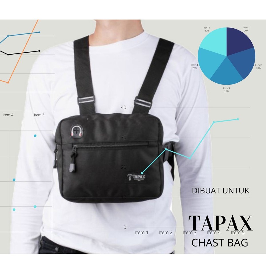 Chest Bag Tas Dada Selempang Premium Tapax Valk.