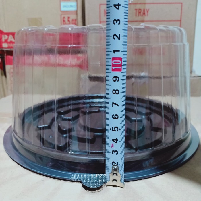 MIKA TUMPENG CT-22 DIAMETER ATAS 20 CM WADAH BOX BOLU KUE BULAT COKLAT