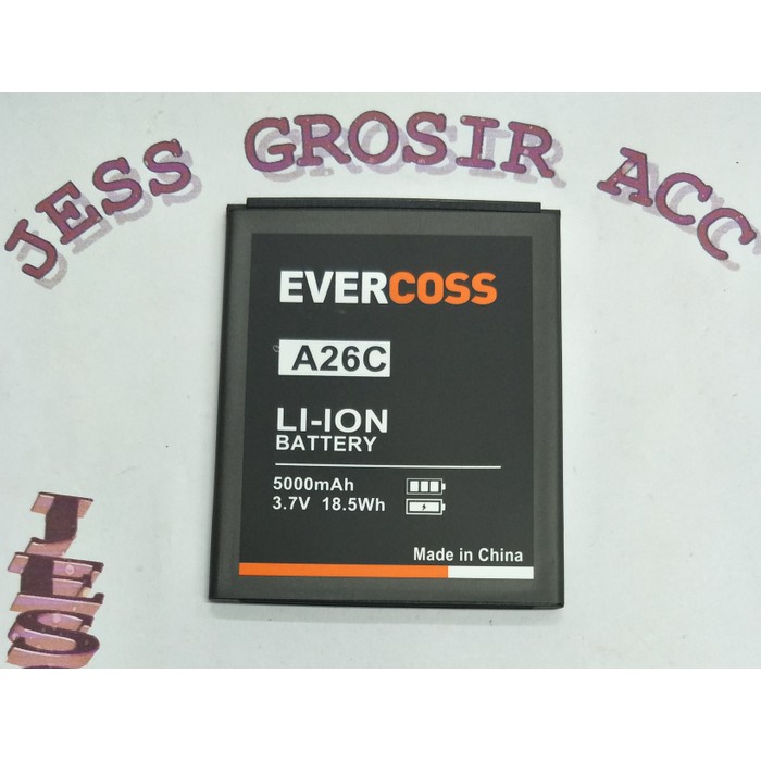 Baterai Battery Batre Double Power EVERCROSS EVERCOSS CROSS ( A26C ) - Hitam