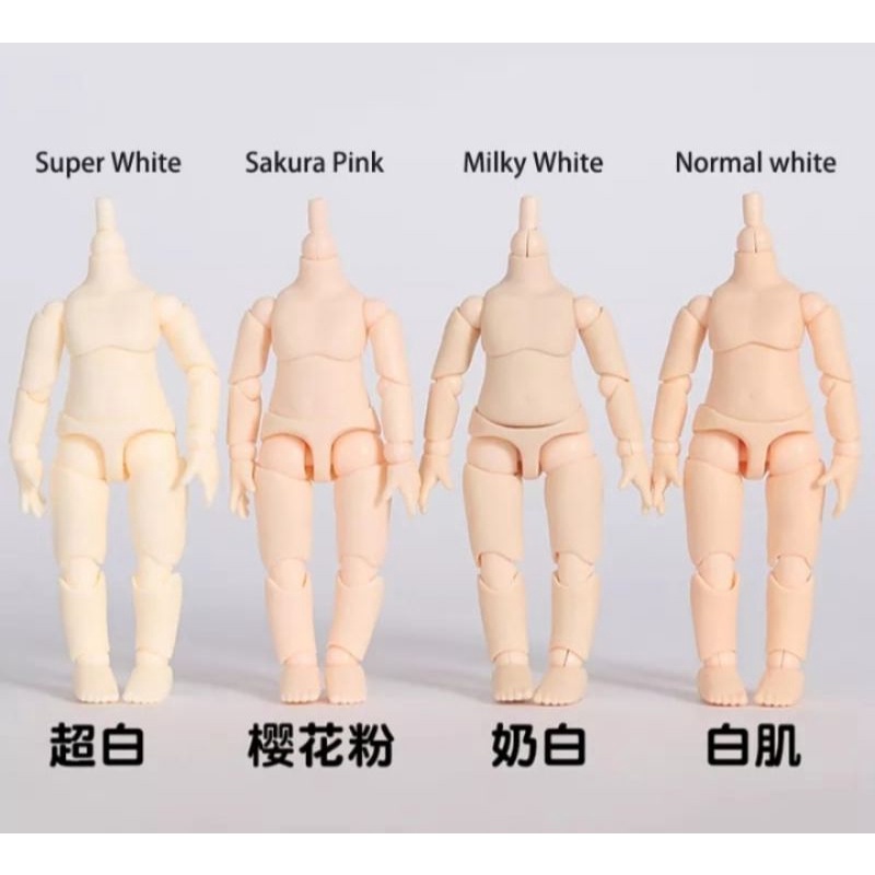 ymy body for nendoroid + neck joint  - milky white