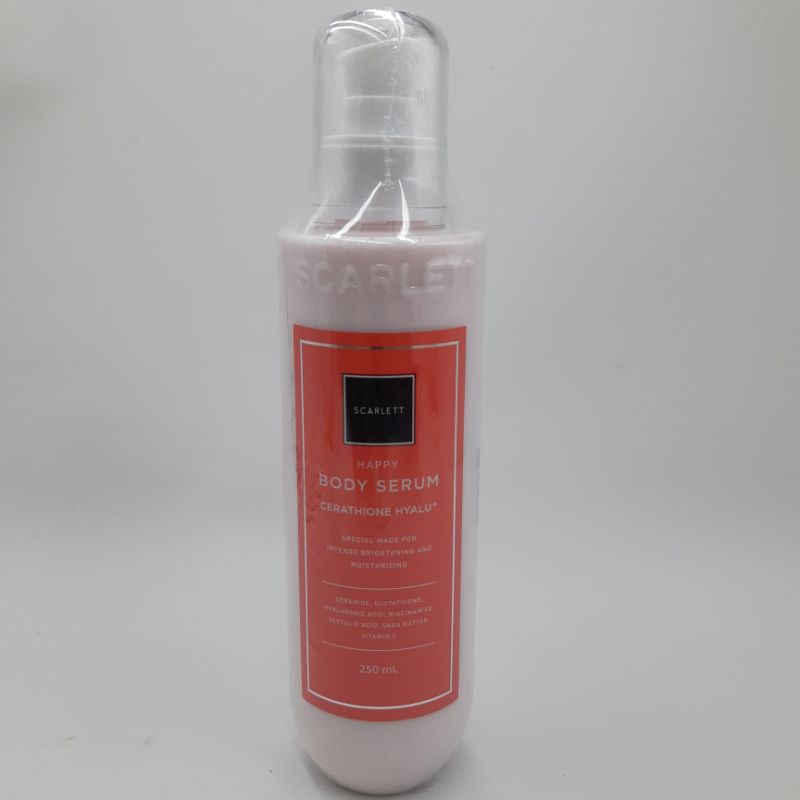 scarlett body serum happy 250ml ORIGINAL BPOM RI NA 18220105118