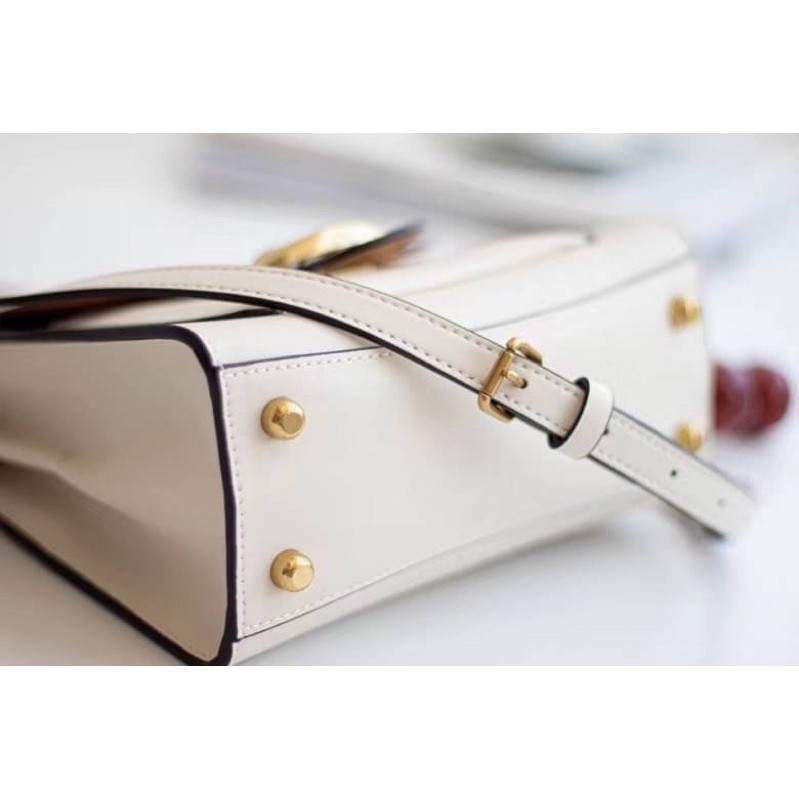 TAS WANITA SELEMPANG WOMEN BAG CH TABBY TOP HANDLE 20 IN SIGNATURE WHITE 636