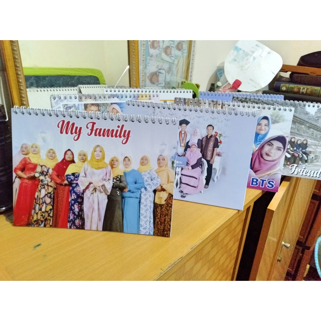 kalender meja landscape 7 lembar