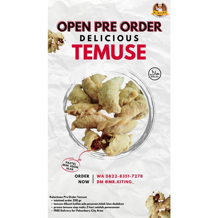 

Pastel Mini Abon Ikan (Temuse) 500g Kiting