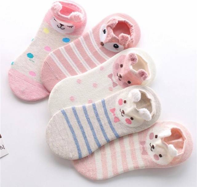 Kaos Kaki Motif Wanita Semata Kaki Fashion Korea Kaus Kaki Pendek Ankle Socks Karakter Lucu