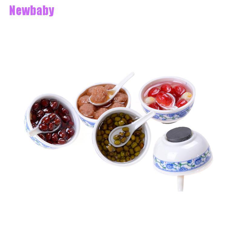 (Newbaby) 5pcs / Set Mainan Miniatur Makanan Cina Skala 1: 12 Untuk Dekorasi Rumah Boneka