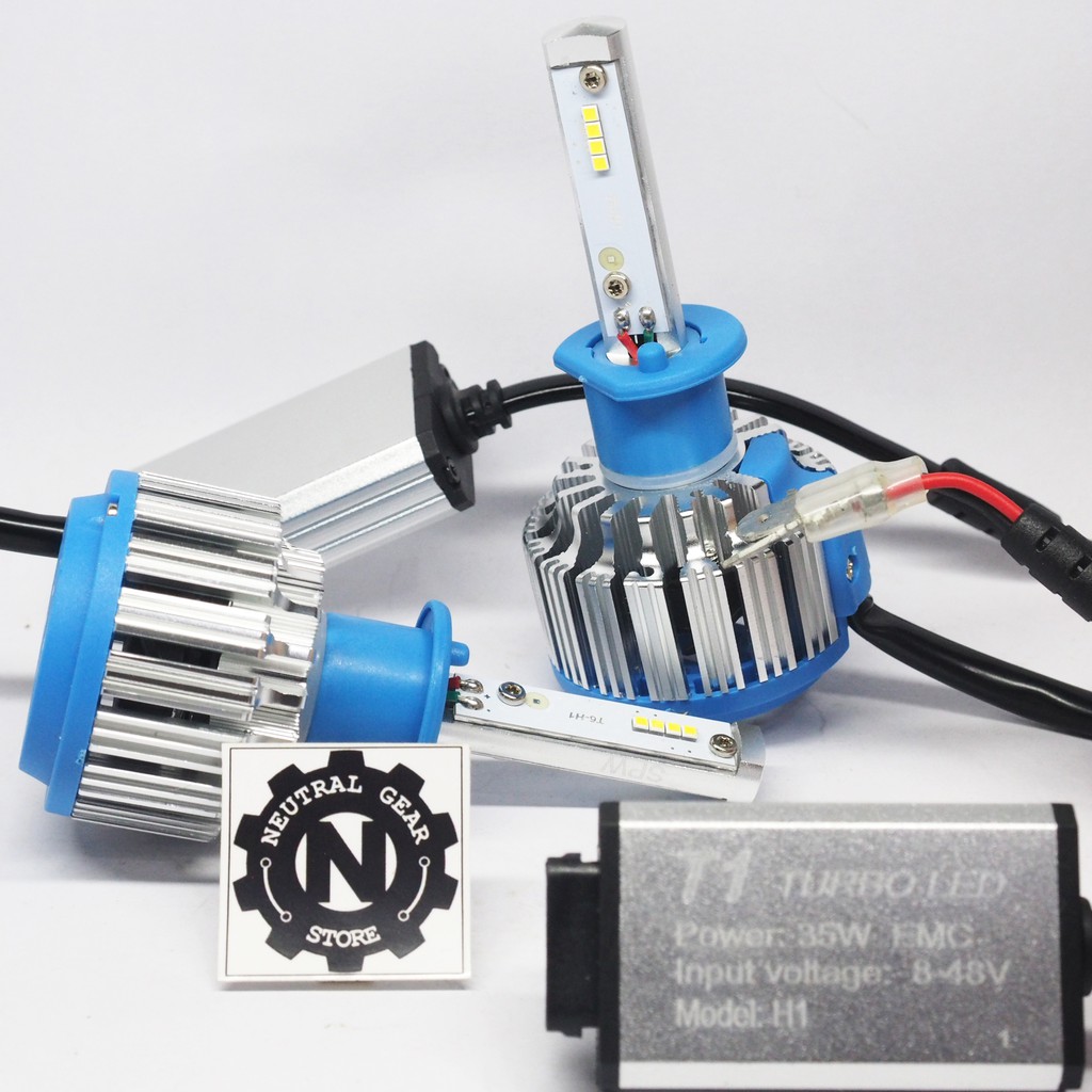 LED H1 TURBO T1 Untuk Projector Projie HID MH1 AES Vahid & Lampu Mobil