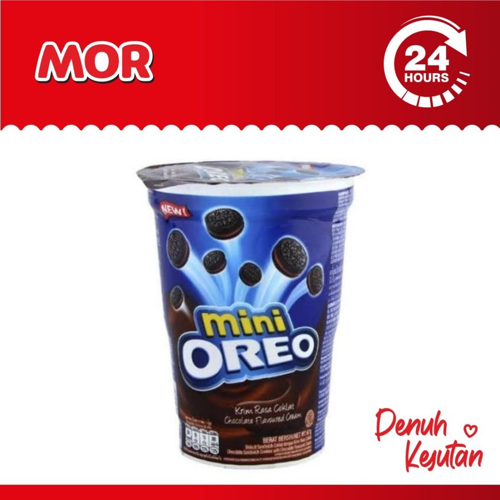 

OREO Mini Cup Chocolate Biskuit Krim Coklat 61 gr