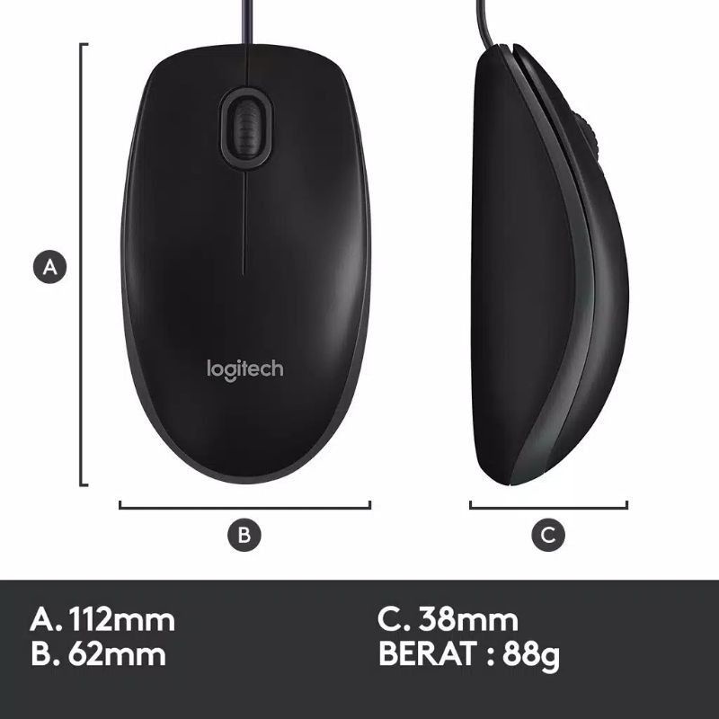 Mouse Logitech B100 Original