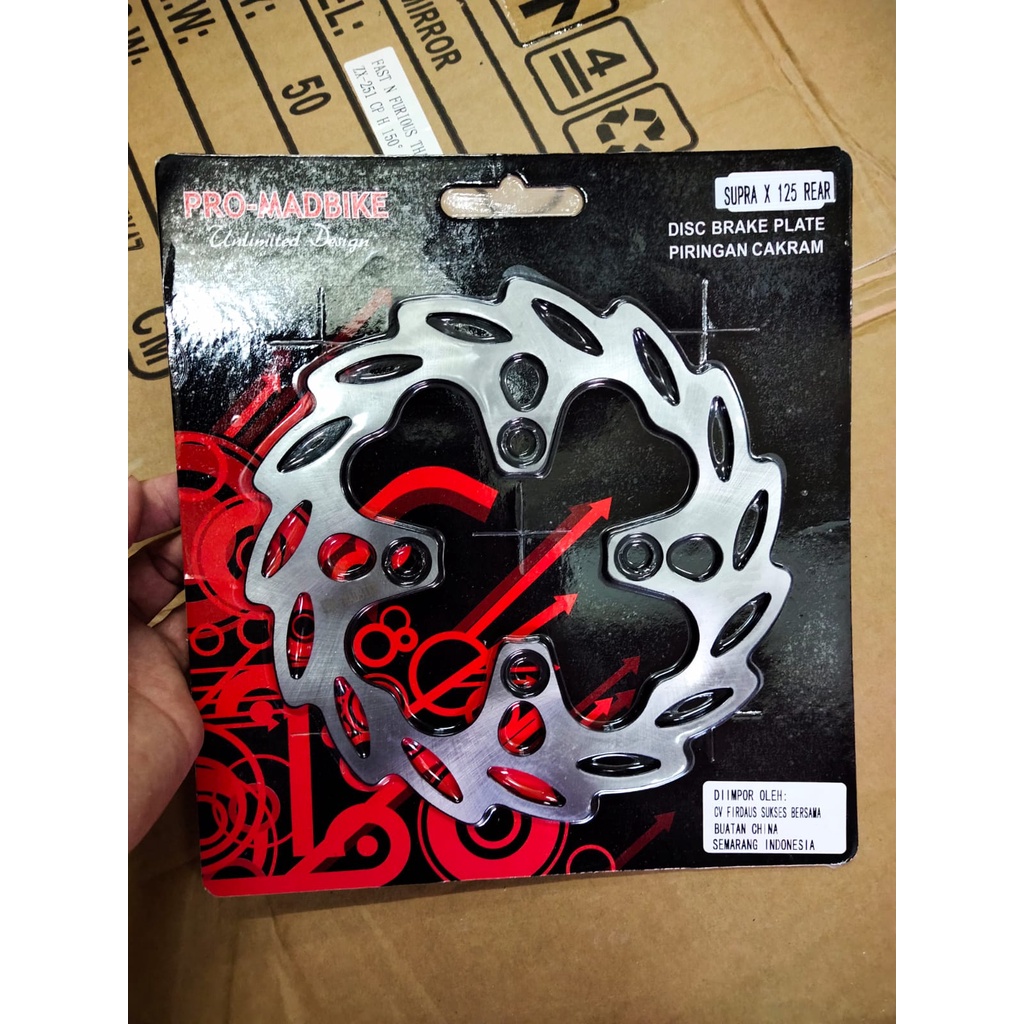 Piringan standar PRO MADBIKE belakang Supra x 125