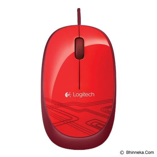 LOGITECH MOUSE M105 USB / MOUSE KABEL M 105 ORIGINAL - merah