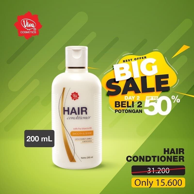 Paket 2 Hair Conditioner 200 ml Viva